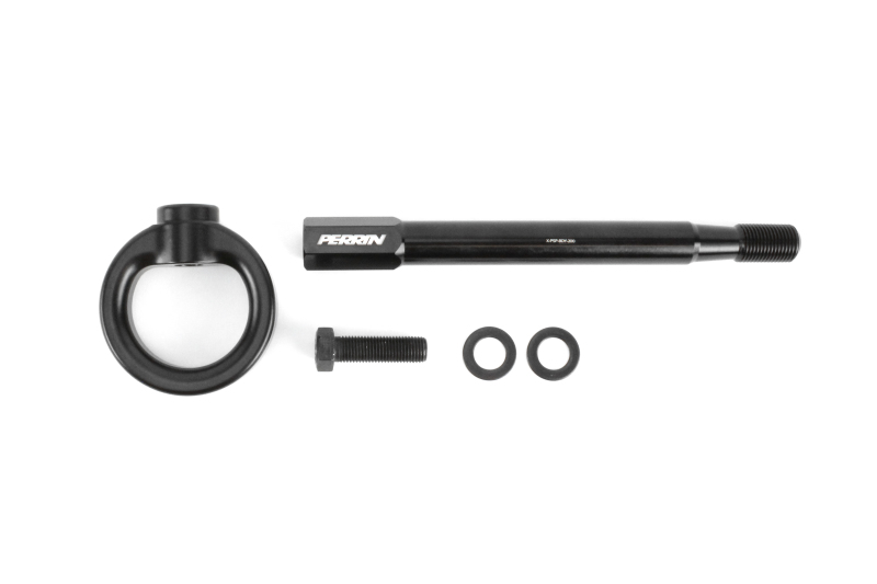 Subaru WRX STI Tow Hook Kit - Front - Perrin Performance - Flat Black - `08-`14